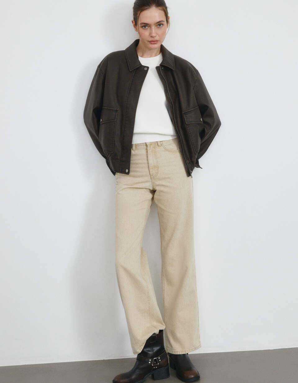 Джинсы WIDE LEG со стрелками
