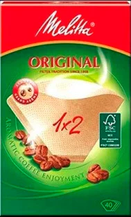 Фильтр для кофе Melitta 1x2-40 Original (коричневый)