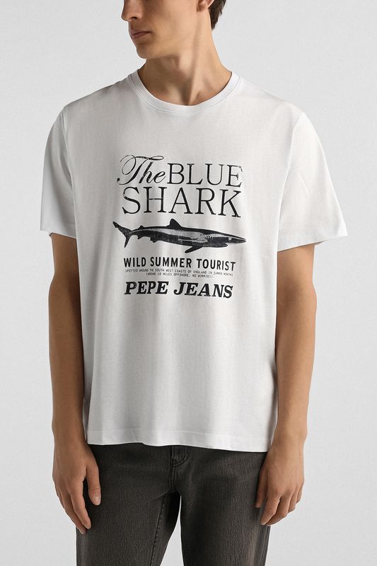 Футболка хлопковая с принтом PEPE JEANS