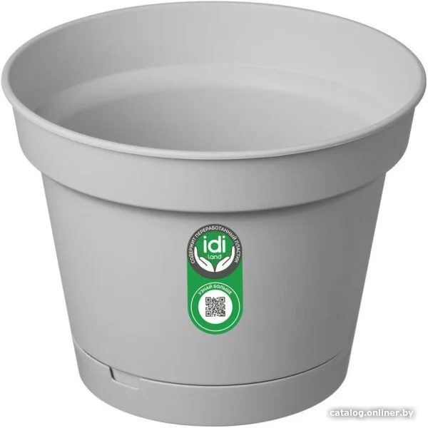 Горшок Idi Land Mint 221612135/03 (серый)