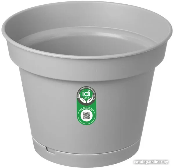 Горшок Idi Land Mint 221612235/03 (серый)
