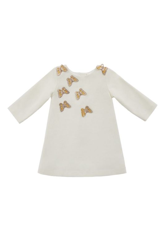 Хлопковое платье с бабочками EVIKA KIDS