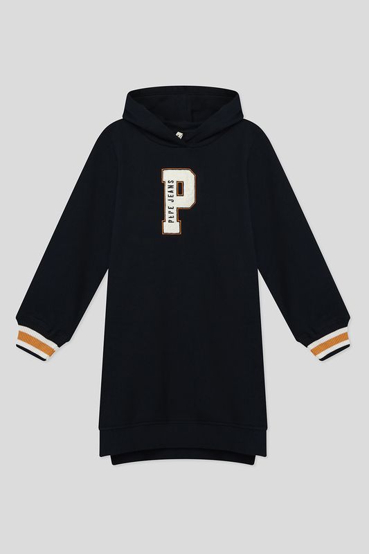 Хлопковое платье с капюшоном PEPE JEANS