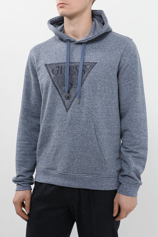 Худи с карманом и логотипом Guess