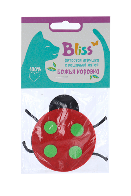 Игрушка Bliss с кошачьей мятой божья коровка