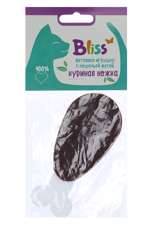 Игрушка Bliss с кошачьей мятой куриная ножка