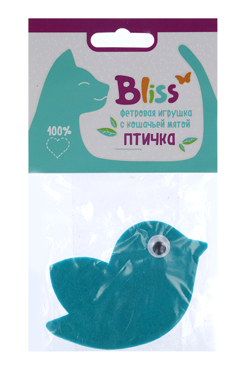Игрушка Bliss с кошачьей мятой птичка