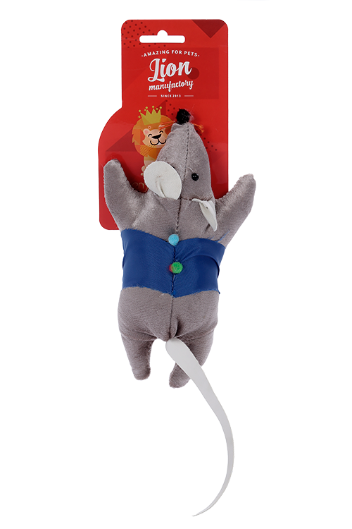 Игрушка д/кошек Lion Крыска в жилетке LMG-K0137-D