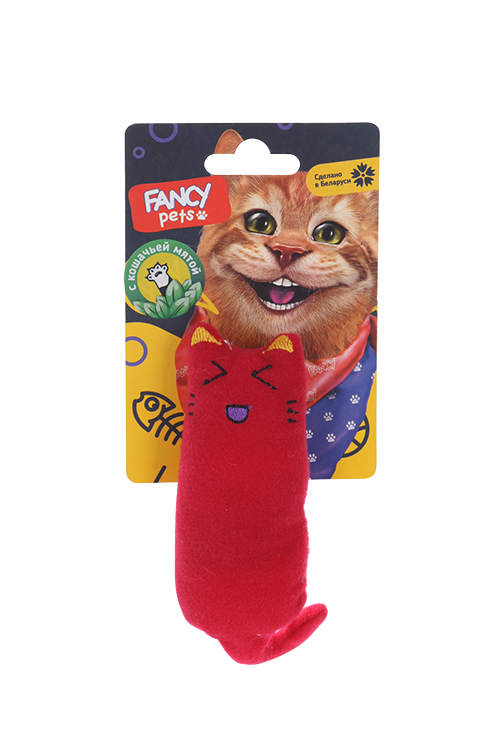 Игрушка д/животных FANCY PETS котик 14 см красная