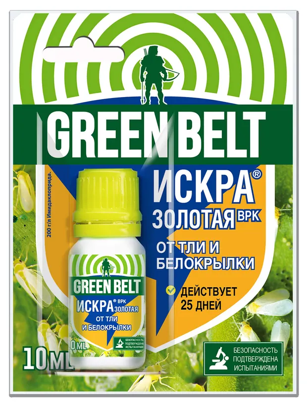 Инсектицид GREEN BELT Искра Золотая от тли, 10 мл