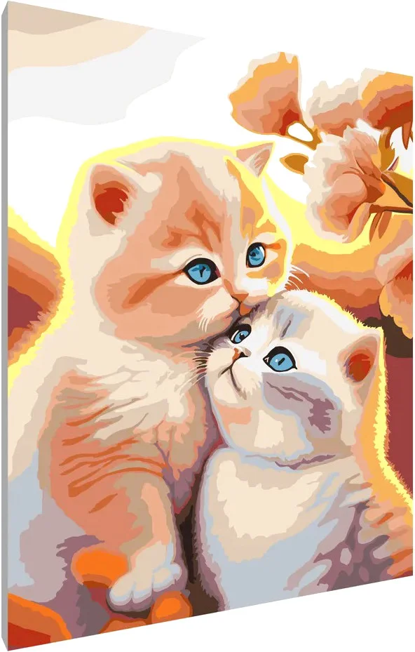 Картина по номерам PaintLine Пара котят 2037679778686