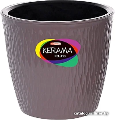 Кашпо Эльфпласт Kerama 496 4.6 л (темно-серый)