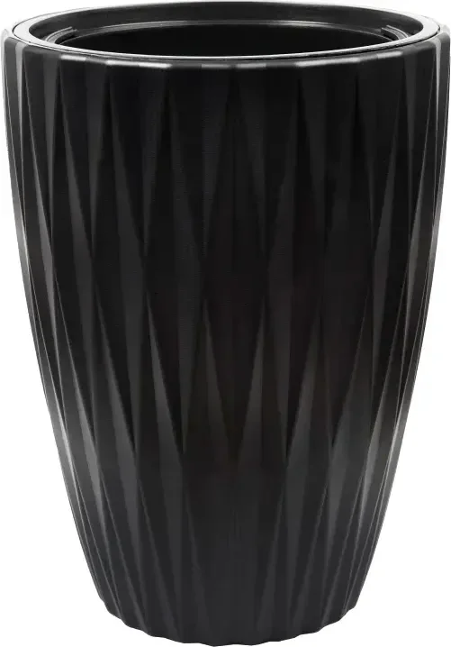 Кашпо Form-Plastic Caro Slim FP-5830-084 (глубокий черный)