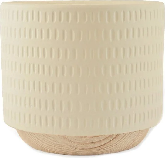 Кашпо Mandarin Decor Често P18C23104B-12milk (молочный)