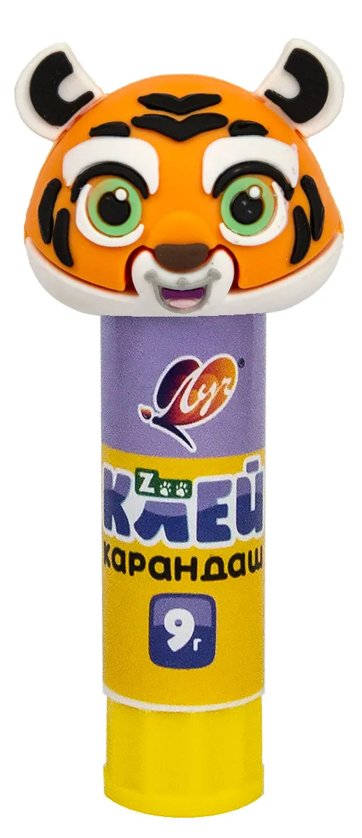 Клей-карандаш Луч ZOO 9 г, 1 шт в ассортименте