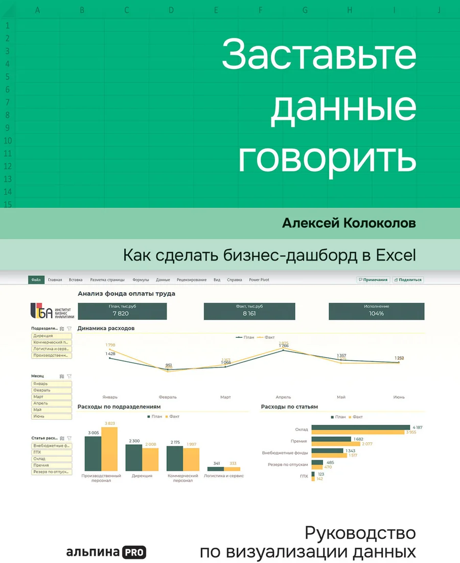Книга издательства Альпина Диджитал. Заставьте данные говорить. Как сделать бизнес-дашборд (Колоколов А.)