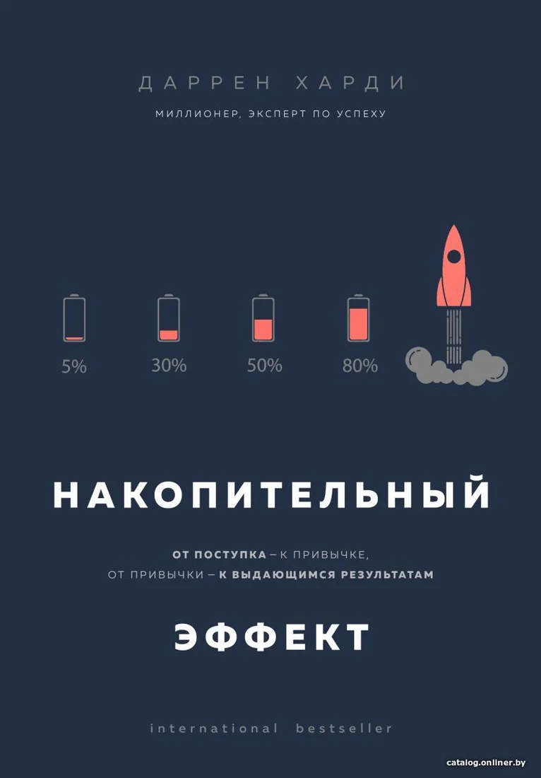 Книга издательства Эксмо. Накопительный эффект. От поступка - к привычке, от привычки - к выдающимся результатам 978-5-04-105254-6 (Харди Даррен)