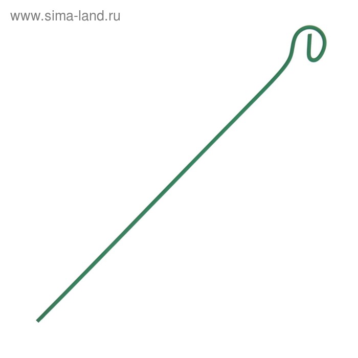 Колышек для подвязки растений, h=30 см, d=3 мм, проволочный, зелёный, Greengo