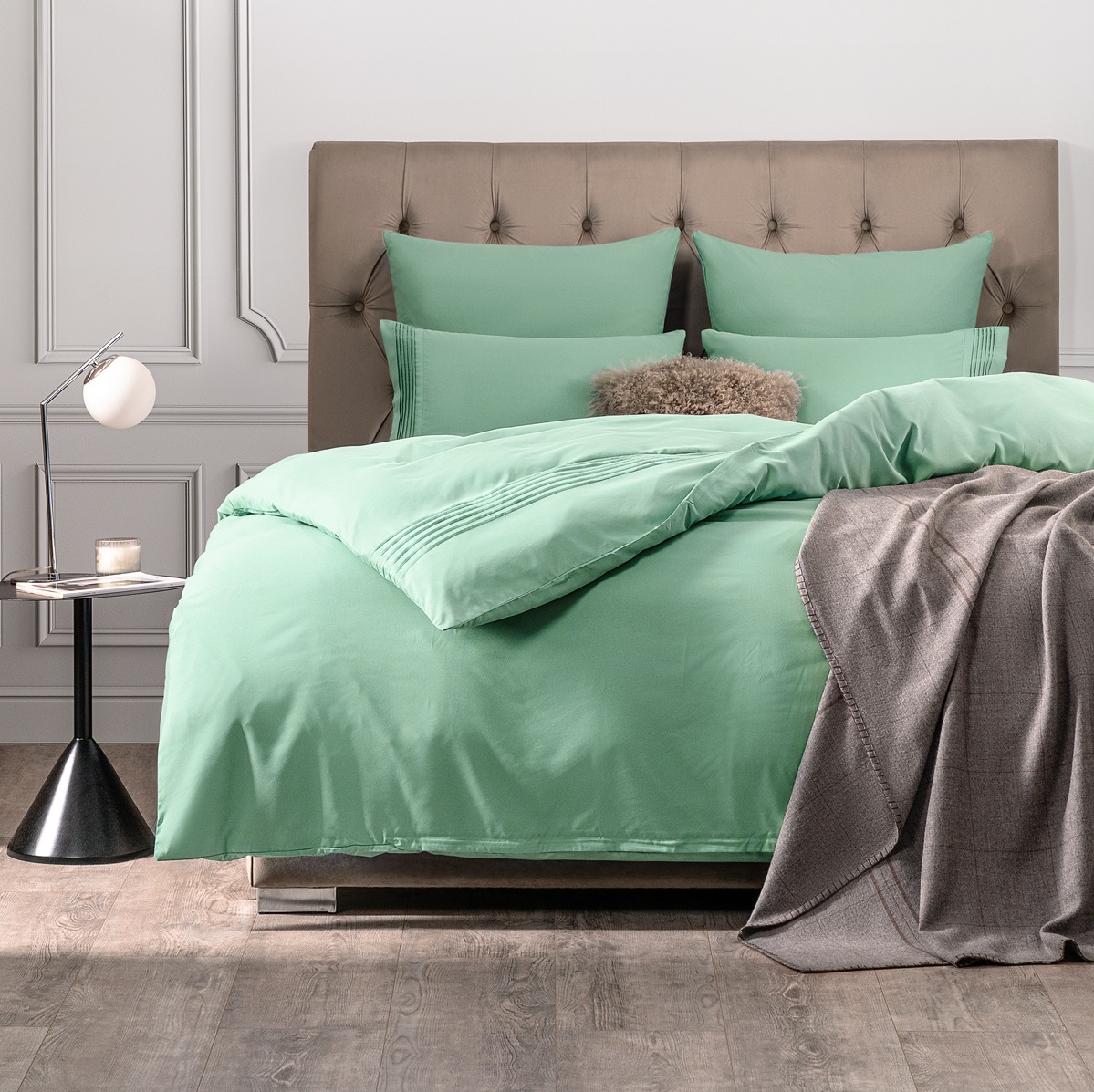 Комплект постельного белья Sleepix Миоко мятный Полуторный