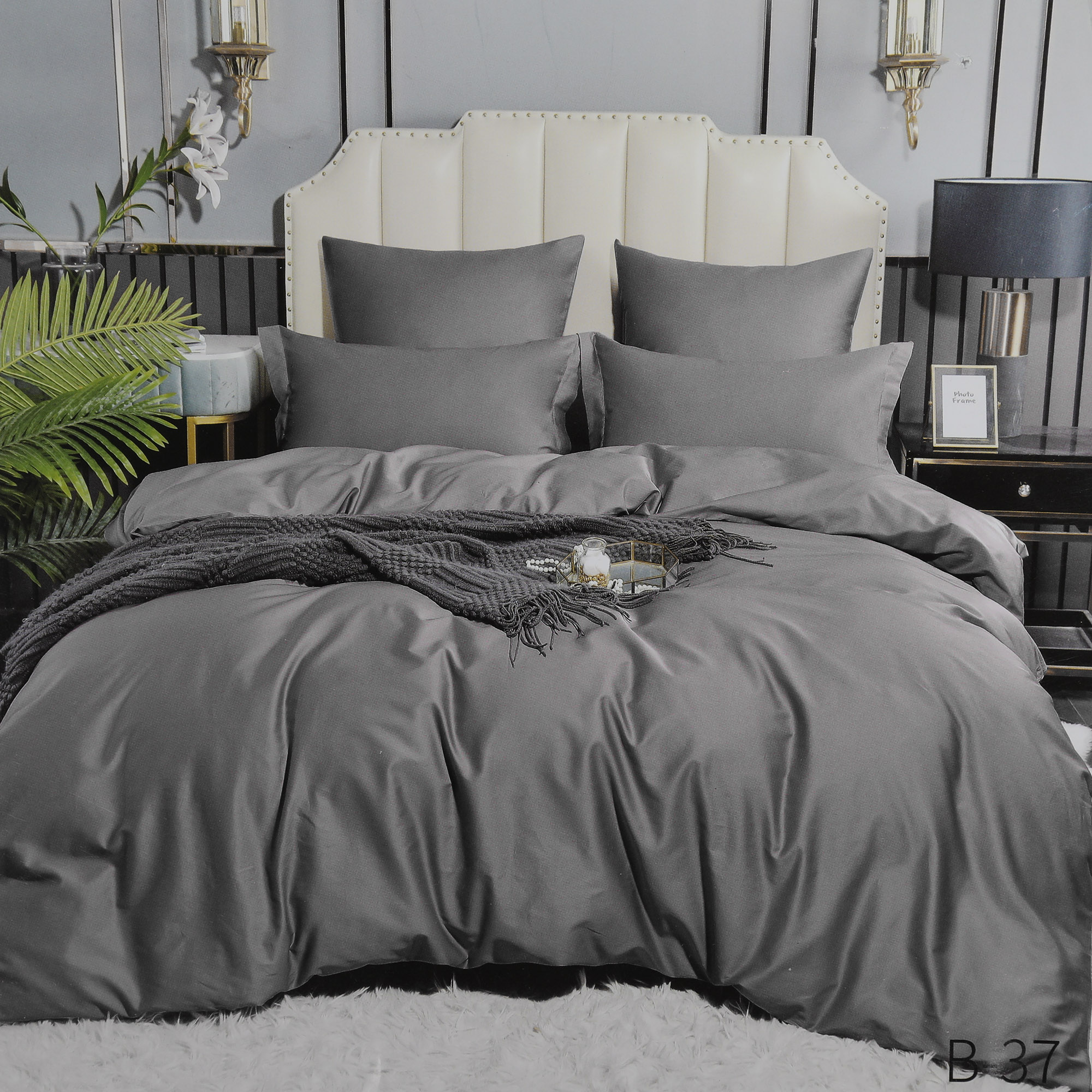 Комплект постельного белья Wonne Traum Elegance Pastel Silver семейный