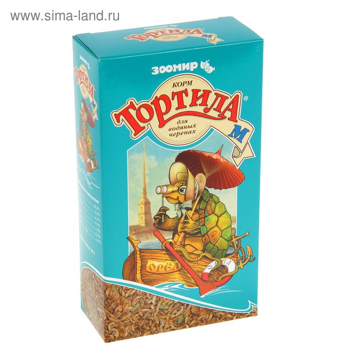 Корм «Тортила М» для водяных черепах, 50 г
