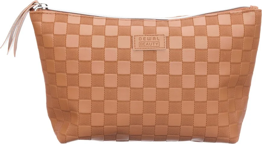 Косметичка Dewal Beauty Шашки BG-332 (коричневый)