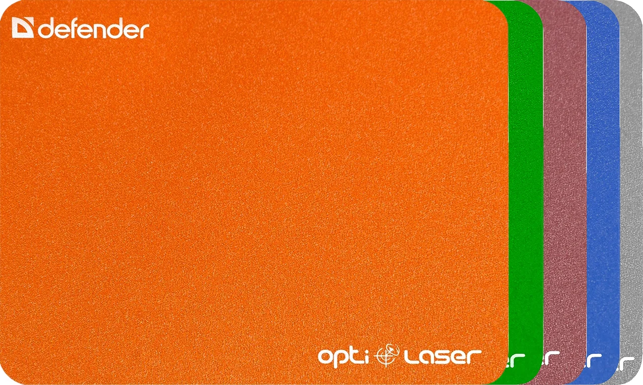 Коврик для мыши Defender Silver Opti-Laser (цвета в ассортименте)