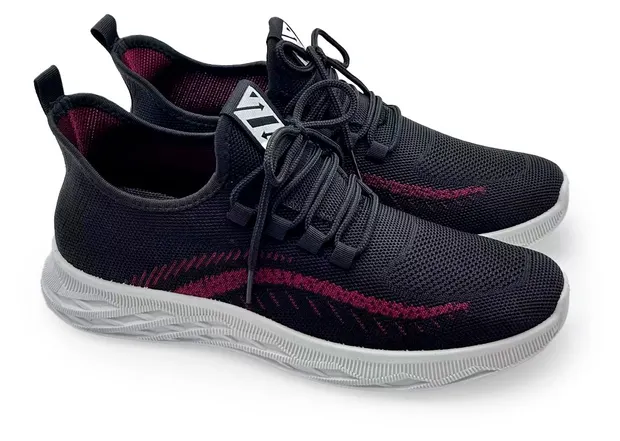 Кроссовки мужские InExtenso черно-красные, р 39-45
