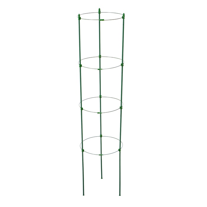 Кустодержатель, 4 кольца, d=26.5 см, h=120 см, металл, зелёный, Greengo