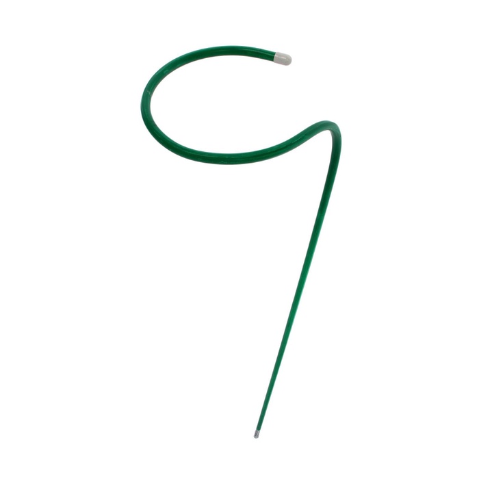 Кустодержатель для цветов, d=20 (±5) см, h=120 см, ножка d=1 см, металл, зелёный