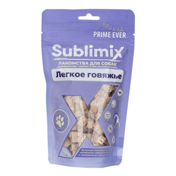 Лакомство для собак легкое говяжье Sublimix Prime Ever 30г