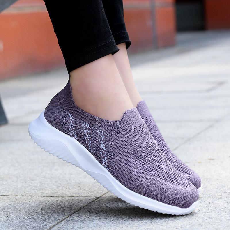 Летние кроссовки унисекс для бега и фитнеса на открытом воздухе 35–44 лет Flyknit большого размера 38 фиолетовый