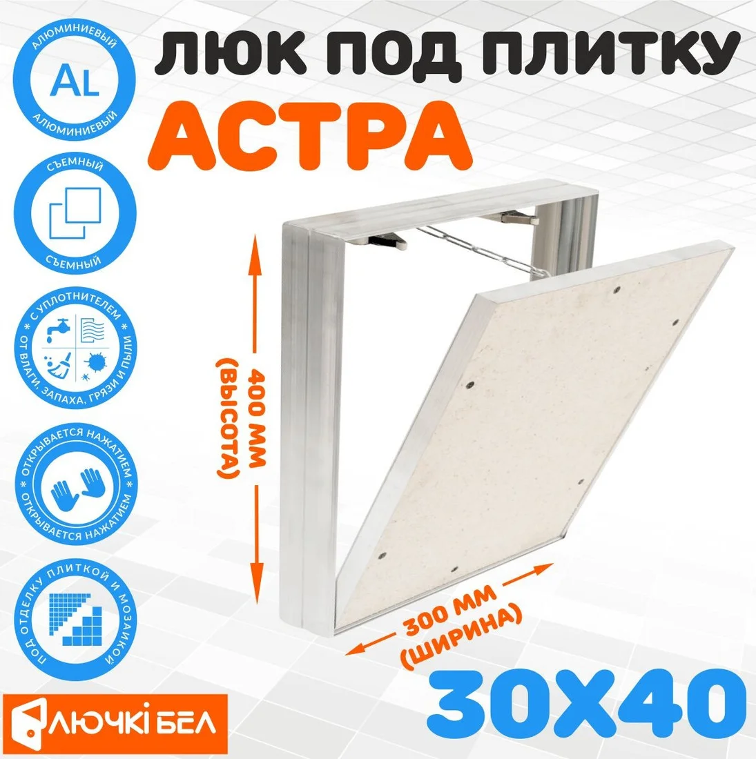Люк ЛючкиБел Астра 30х40 см