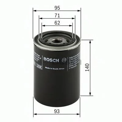 Масляный фильтр Bosch 0986452001