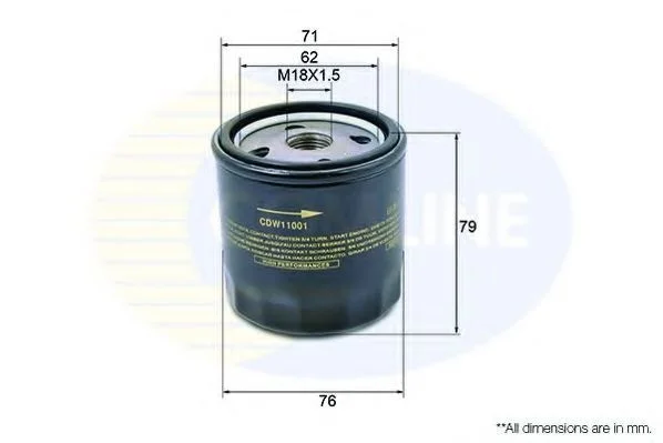 Масляный фильтр Comline CDW11001