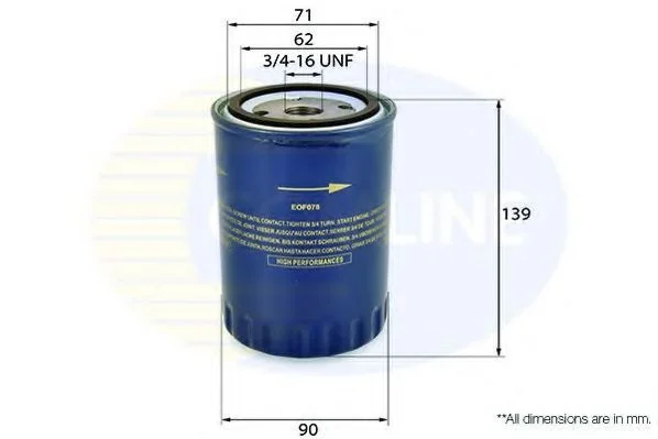 Масляный фильтр Comline EOF078