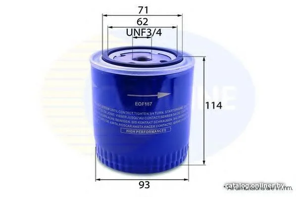 Масляный фильтр Comline EOF187