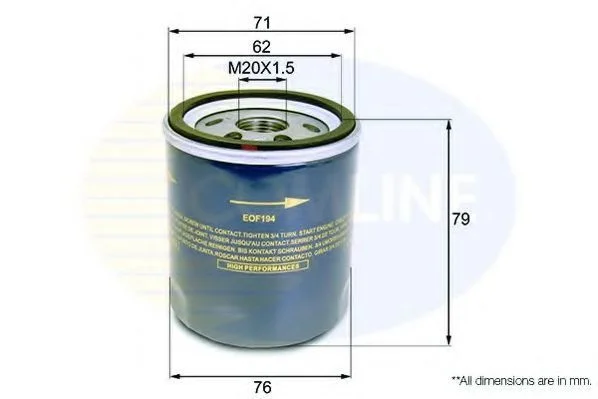 Масляный фильтр Comline EOF194