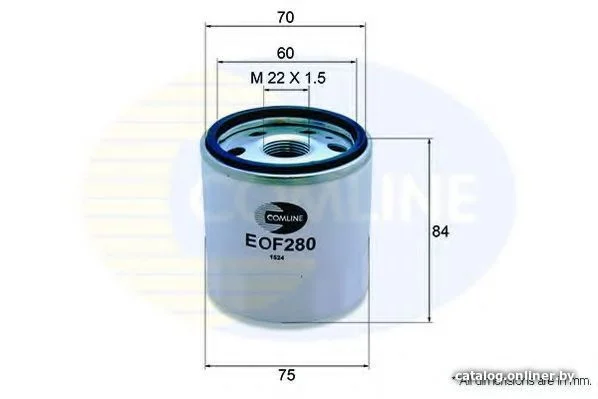 Масляный фильтр Comline EOF280