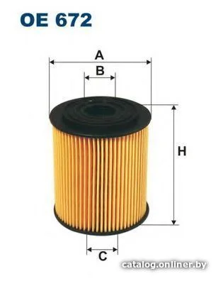 Масляный фильтр Filtron OE672