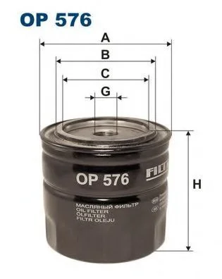 Масляный фильтр Filtron OP576