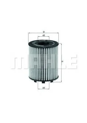 Масляный фильтр Mahle Knecht OX371D