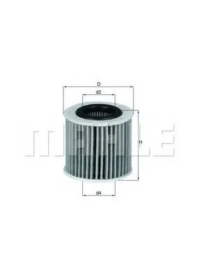 Масляный фильтр Mahle Knecht OX416D1