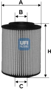 Масляный фильтр UFI 25.050.00