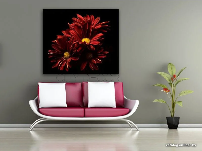 Модульная картина Citydecor Цветы/Растения 2.72 60x70 см