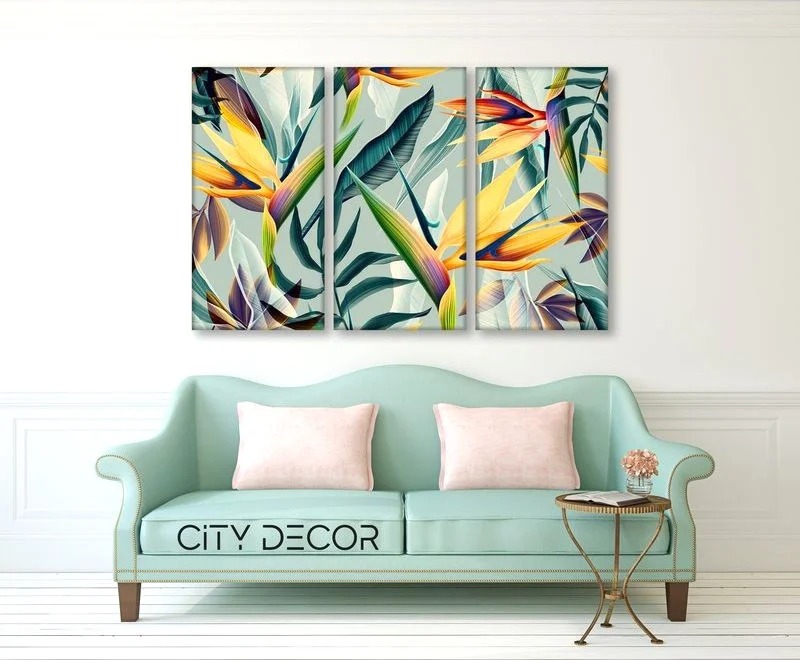 Модульная картина Citydecor Цветы/Растения 7.80 75x117 см