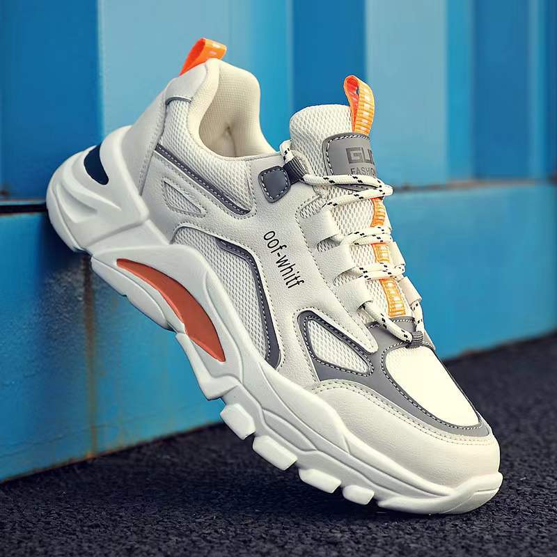 Мужская обувь Весенние мужские кроссовки Низкие цветные туфли Daddy Shoes Дышащие кроссовки 39