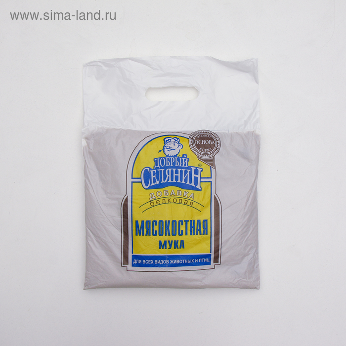 Мясокостная мука "Добрый селянин" для животных и птиц, 2 кг