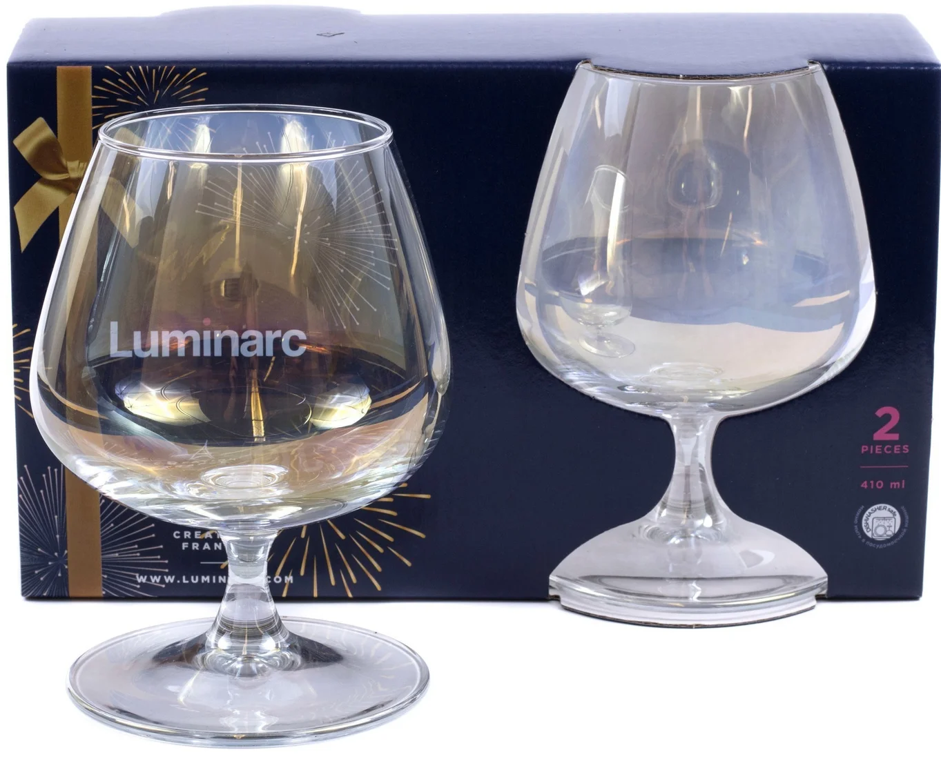 Набор бокалов для коньяка Luminarc Celeste. Golden chameleon P1639
