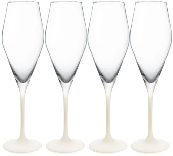 Набор бокалов для шампанского Villeroy & Boch Manufacture Rock Blanc 11-3799-8131 (4шт)